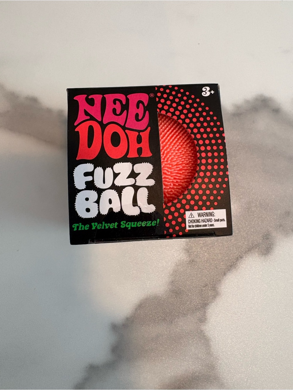 Nee Doh Fuzz Ball THE VELVET SQUEEZE ORANGE